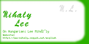 mihaly lee business card